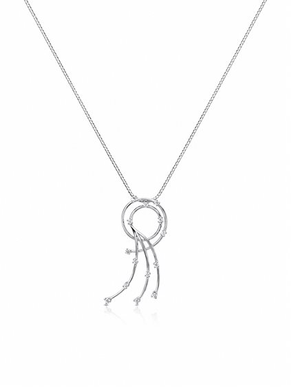 Collana Recarlo Donna in Oro Diamante 0.14 Ct AD 221/B - AD 221/B